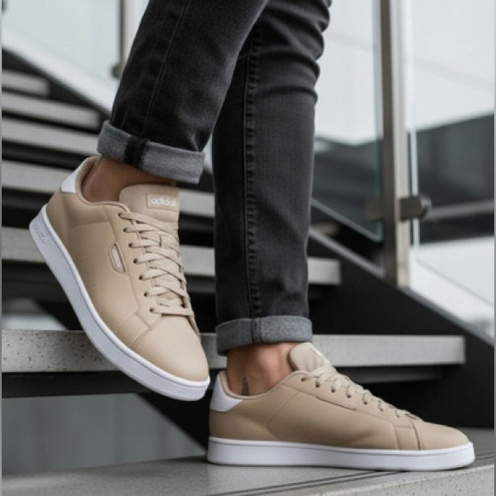 NWT! Adidas Size 10 Mens Urban Court Sneakers Magic Beige